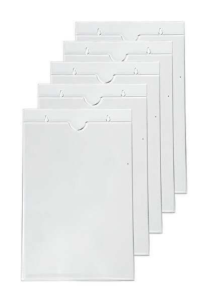 ÖzgürceSeç Duvar U Tipi Pleksi Föylük Broşürlük Fiyatlık A4 (21X30) 5 Adet