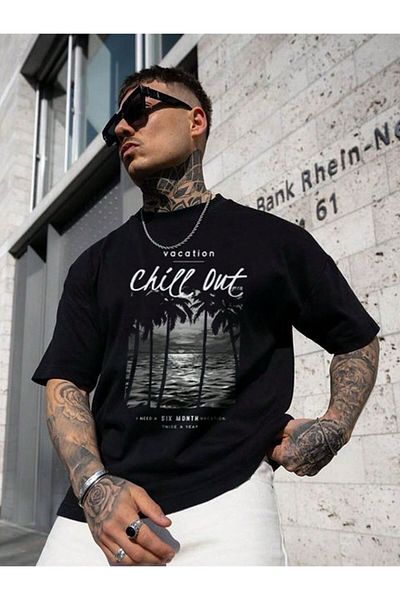 BENROMA 1 tričko je dárek při nákupu 6 a více – unisexové tričko Chill Out s potiskem