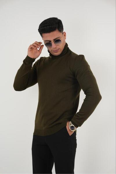 ASWEL PAMUK POLY ÖRME BALIKÇI BOĞAZLI YAKA SLİM FİT TRİKO KAZAK ASWTRKZ101