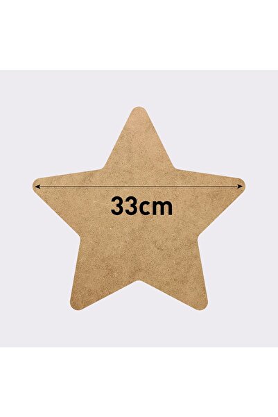 ArToys 33 cm Yıldız Ham MDF SUPLA
