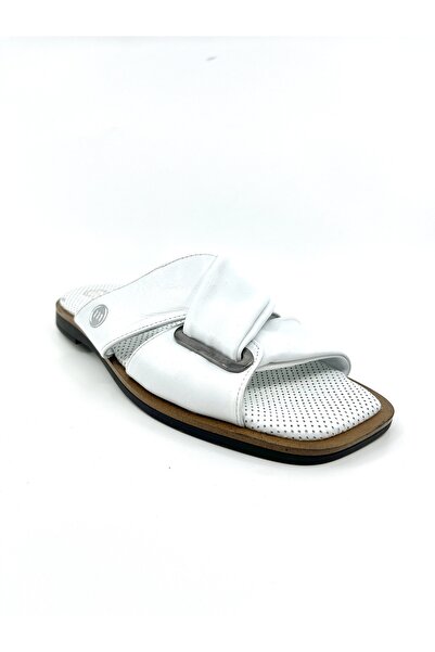 Mammamia 22Y2280 Kadın Deri Terlik Günlük