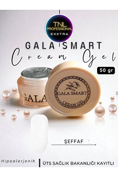 gala smart Cream Krem Jel Şeffaf Yoğun Kıvam 50 G Tırnak Tamir Jeli Protez Je...