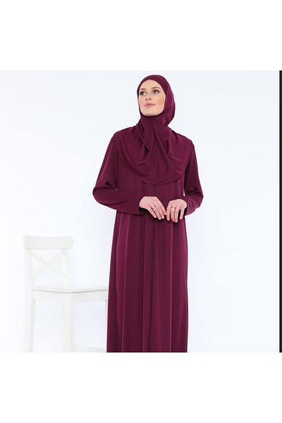 ASLINUR GİYİM Ολόσωμο φόρεμα προσευχής με φερμουάρ Navy Blue