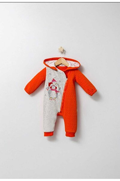 Esterella kız bebek kapüşonlu tulum/tül fırfır detaylı kapitone tulum/kadife ...