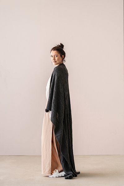 BUTAPUF BUTAM Knitwear Blanket Pompom Knitted TV Blanket Sofa Shawl (130x170)