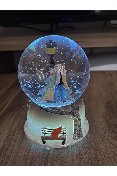 MİMOZA PARK ORTA BOY Aşk Seninle Güzel Sevgili Aşıklar Temalı Kar Küresi Müzi...