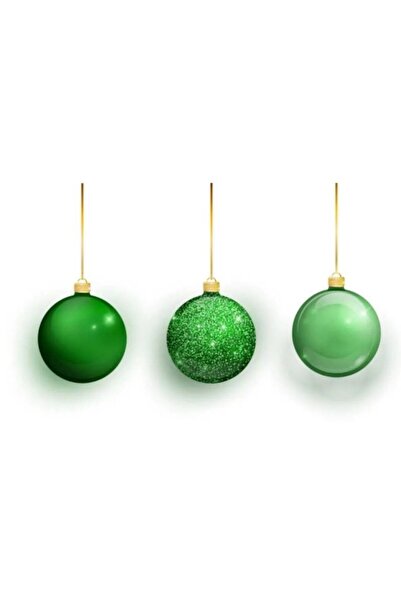 parti sürprizi Ornament Minge Verde pentru petrecere de Revelion 5 Cm 6 Buc