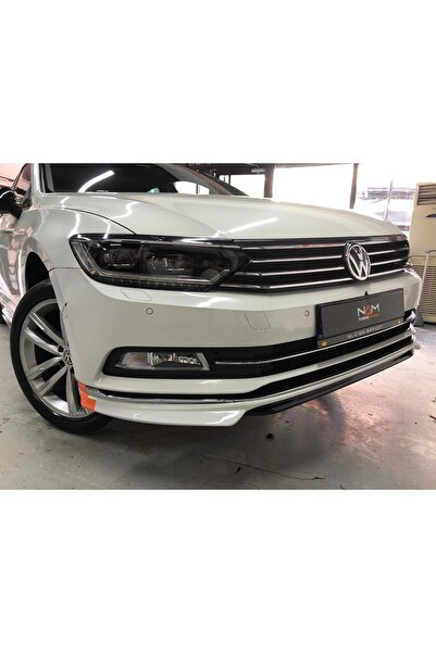 NamTuning Passat B8 Ön Tampon Eki Ön Karlık Boyasız 2015-2019 Uyumlu