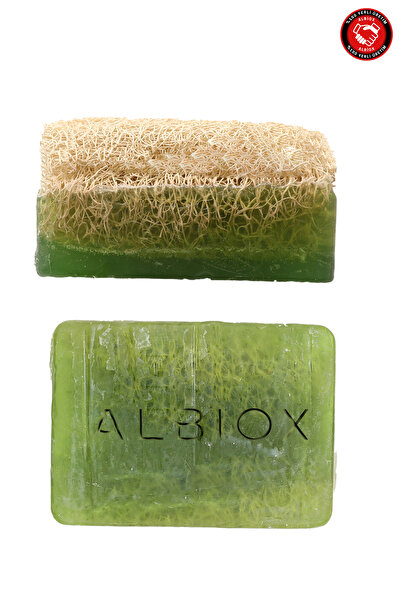 2'li Aloe Vera Sabunu %100 El Yapımı Kabak Lifli 130gr