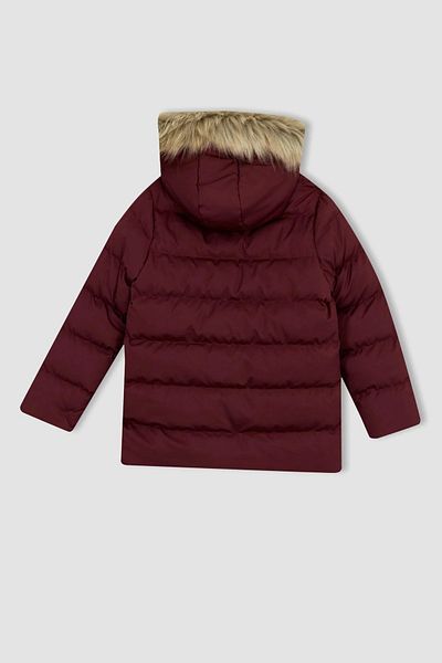 Zeyder Kids Girl's Hooded Faux Fur Coat
