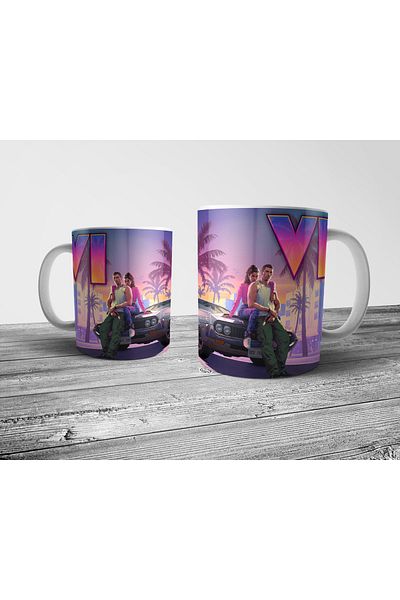 Pixxa GTA 6 - Grand Theft Auto 6 - GTA VI Mug Cup Model 6