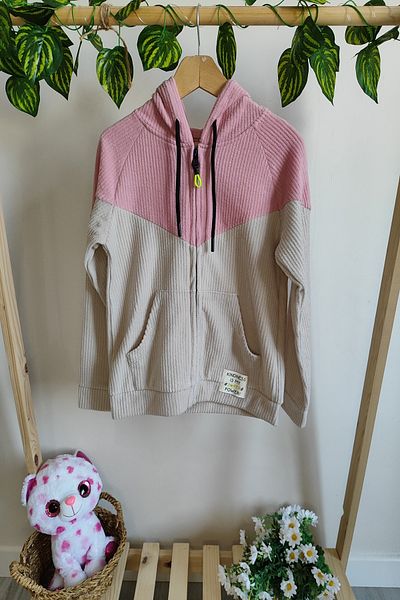 DFN POLAR HOODED ZIPPERED TRACKSUIT TOP