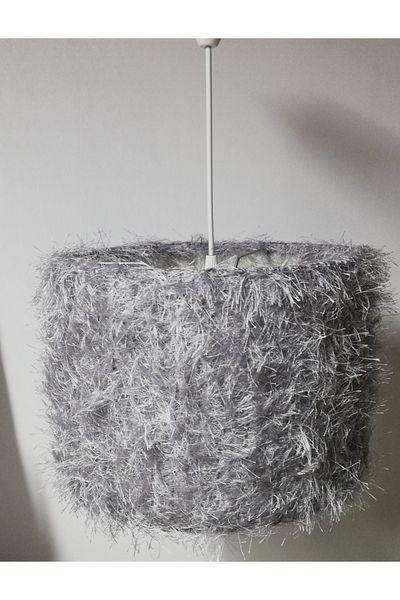 TEKAY AYDINLATMA Gray feather bedroom chandelier