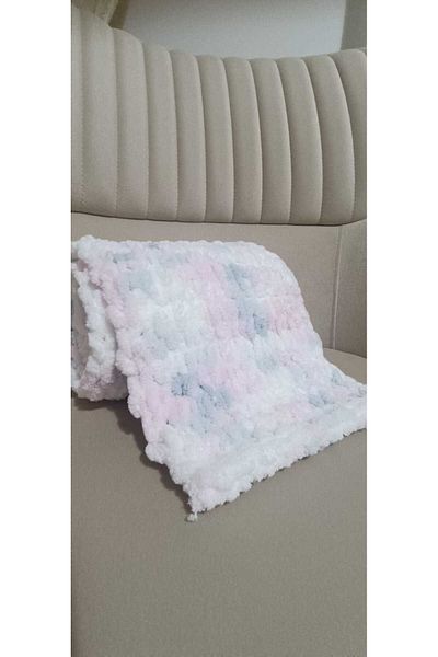 Moda Biçer Şal de eşarfă tricotat de pluş