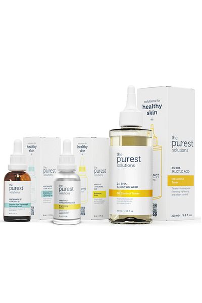 The Purest Solutions مجموعة العناية المضادة للعيوب والرؤوس السوداء