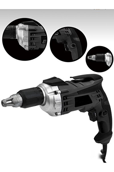 Genel Markalar Kablolu 4200VF Profesyonel Alçıpan Vidalama Elektirikli Matkabı 620 Darbesiz 3600 Watt 0 - 2 m Yok