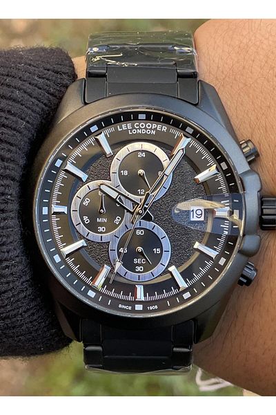Lee Cooper steel men's calendar water-resistant men's wristwatch LCR.LMG.07455