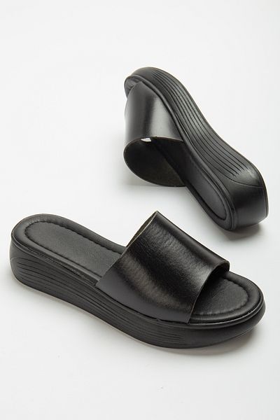 GULT Papuci de bază din piele naturală