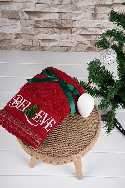 Baveno 100% Cotton Double 50x70 cm Embroidered Towel & Towel Set
