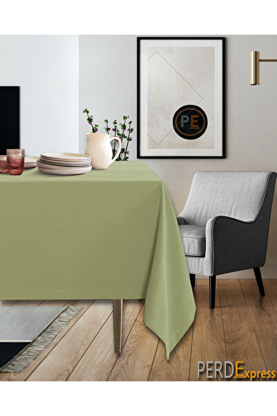 Perdexpress Soft Concept Kadife Dokulu Haki Masa Örtüsü