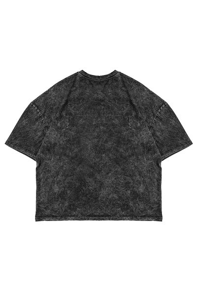 Sekizbiraltı Πλυμένο Μαύρο Basic Oversize Unisex Tshirt