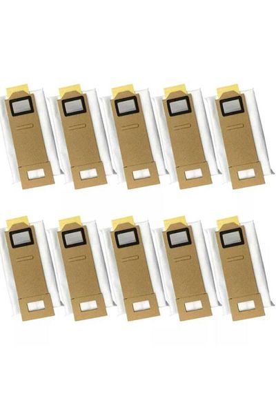 Supurgeavm Roborock S7 Maxv + Compatible Dust Bag - 10 Pieces