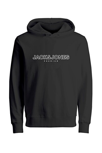 Jack & Jones 12249401 Jack & Jones Jprblajason Επωνυμία Sweat Hood Ανδρικό ιδρώτας μαύρο