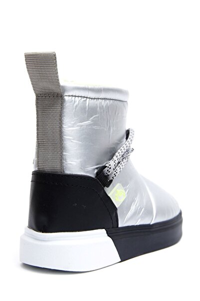 Dudino Teddy Αντιολισθητική Σόλα Παιδικά Μποτάκια-ασημί