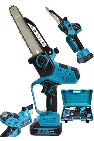 Germany Steel 598Vf Kömürsüz Motor Otomatik Yağlamalı Şarjlı El Testeresi Ağa...