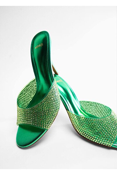 MANGO Woman Shiny Heeled Sandals