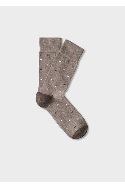 MANGO Man Baumwollsocken mit Punkten