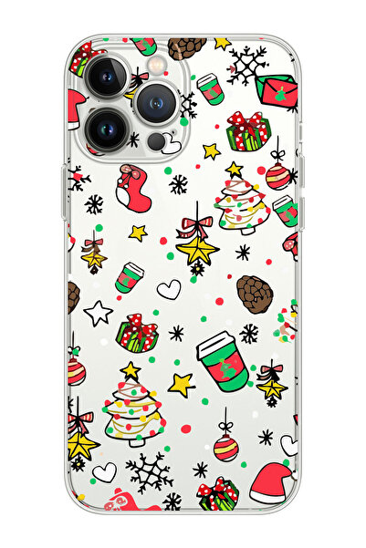 shoptocase Iphone 14 PRO Uyumlu Yılbaşı Noel Hediyelik Telefon Kılıfı