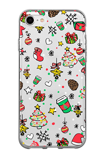 shoptocase Iphone 7/8/SE Uyumlu Yılbaşı Noel Hediyelik Telefon Kılıfı