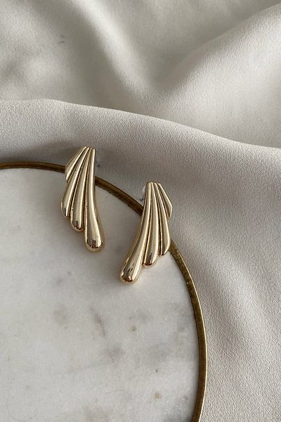 gaila design Gold Color Small Pendant Earrings