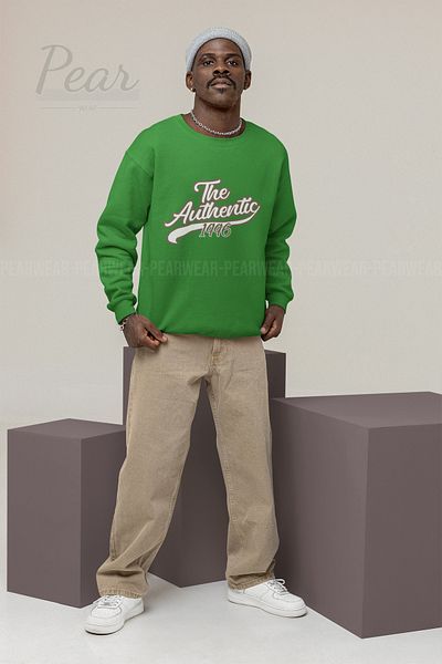 Pear Wear Αυθεντικό ανδρικό φούτερ oversize με στάμπα