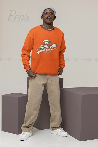 Pear Wear Αυθεντικό ανδρικό φούτερ oversize με στάμπα