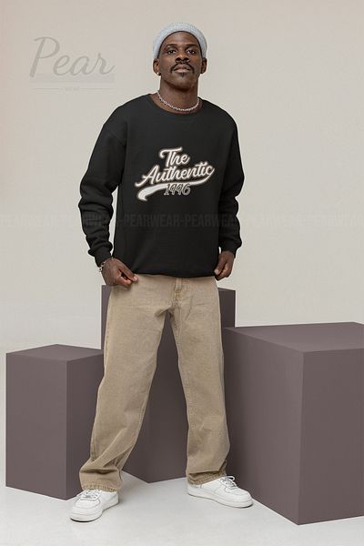 Pear Wear Автентичен мъжки суитшърт с щампа