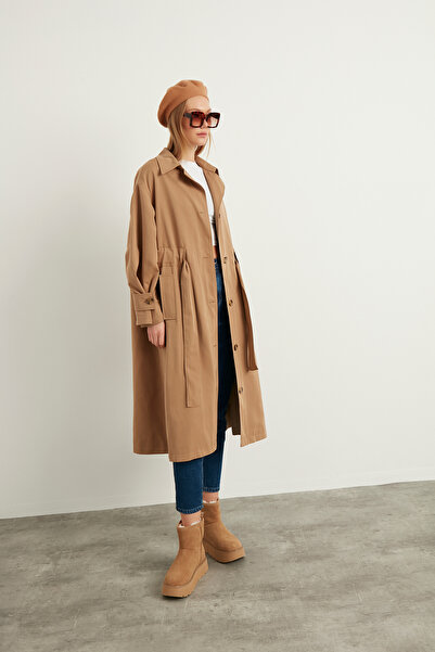 You&More Kadın Oliver Mevsimlik Su Geçirmez Trençkot