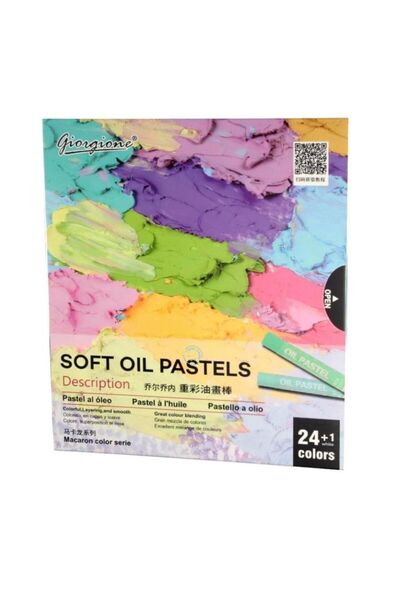 Art Tone Giorgione Professional Soft Oil Pastel Paint Set 24+1 Classic