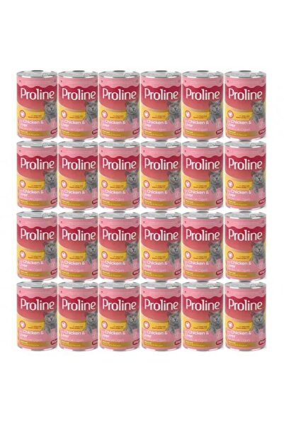 Pro Line (gölge Av) Tavuklu Ve Ciğerli Yetişkin Kedi Konservesi 24 X 395 Gr Y...