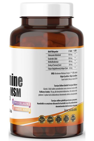 NCS 120 Tablets Glucosamine Chondroitin Msm Collagen - Turmenic Root