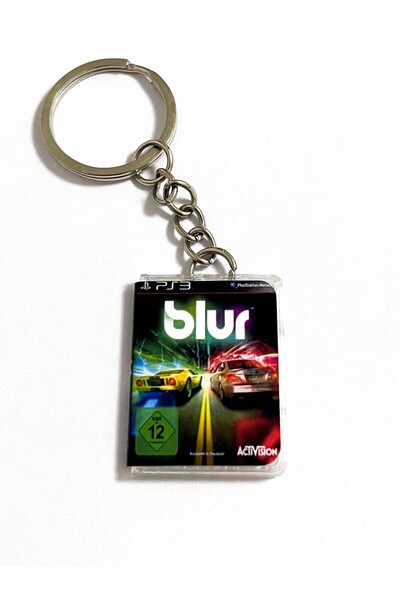 Cosmic Star Blur PS3 Minyatür Oyun Kutusu Anahtarlık