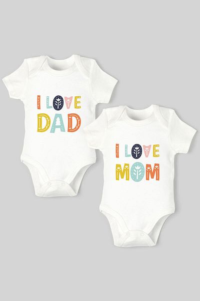 Tuğba Kuğu 2-Piece Snap Body Set - Mother and Father Series