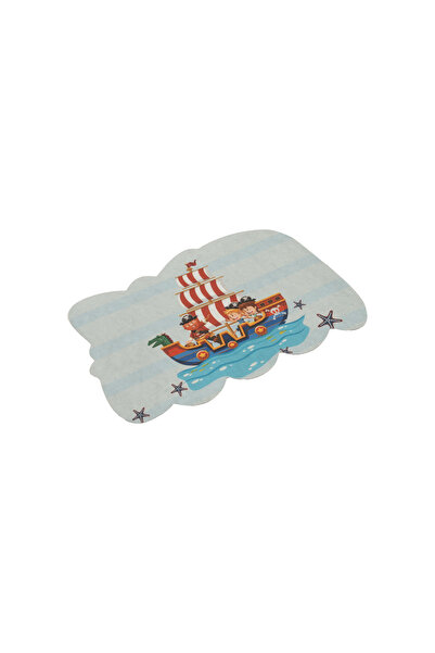 KARMAT Covoraș, Covoraș pentru cameră pentru copii, Covoraș cu figuri, Covoraș digital cu imprimeu , Covoraș cu model de navă