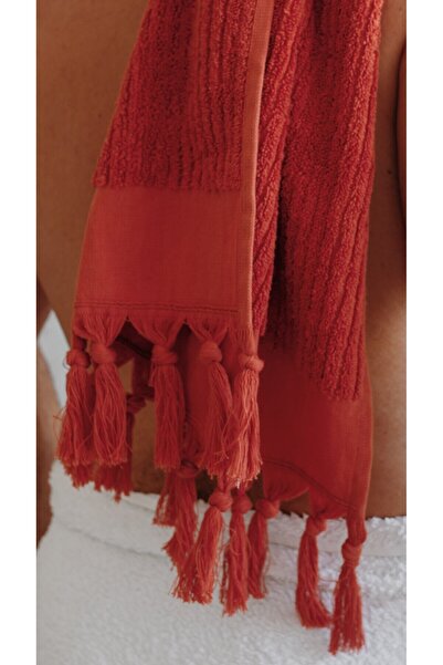 CottonTherapy Rib 100x170 cm Banyo Havlusu Plaj Havuz Havlusu Premium %100 Pamuklu