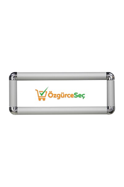 ÖzgürceSeç Kapı İsimliği Alüminyum Çerçeve Rondo Açılır Kapanır (10x30)