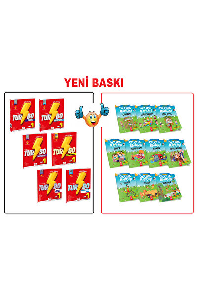 Model Eğitim Yayınları Yeni Baskı 1. Sınıf Turbo 2.Dönem Eğitim Seti (6 Kitap) & Okuma Bahçesi Model eğitim Yayınları