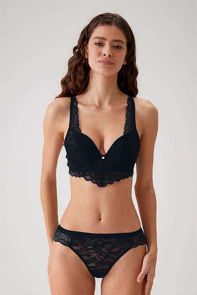 Pierre Cardin Γυναικείο Μαύρο Σετ σουτιέν 4737 Soft Pushup