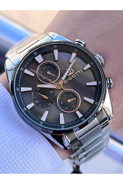 Bigotti EBG.1.10506.2 Bigotti Steel Cord 5 ATM Waterproof Men's Wristwatch