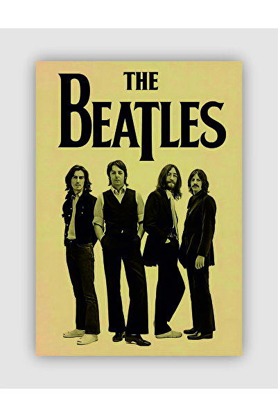 fırsatlar diyarı THE BEATLES Vintage Duvar Posteri - Duvar Dekoru - Kalın Kağ...